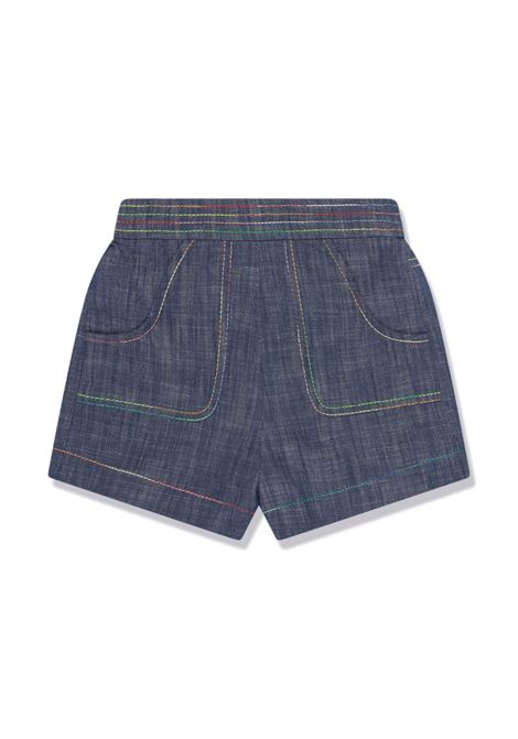 Shorts in denim in blu - bambina